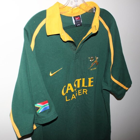 as new vintage Nike South Africa 2001-02 Rugby Union home jersey Castle Lager - Picture 16 of 16